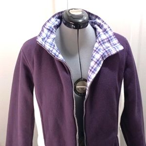 Reversible Womens Jacket, Windbreaker/Fleece Size Med